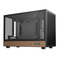 DeepCool CH260 Wood mATX Gaming Chassis - Black DEEPCOOL