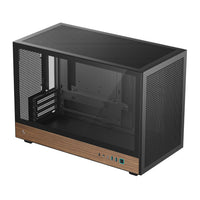 DeepCool CH260 Wood mATX Gaming Chassis - Black DEEPCOOL