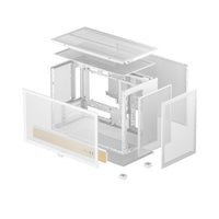 DeepCool CH260 Wood mATX Gaming Chassis White DeepCool