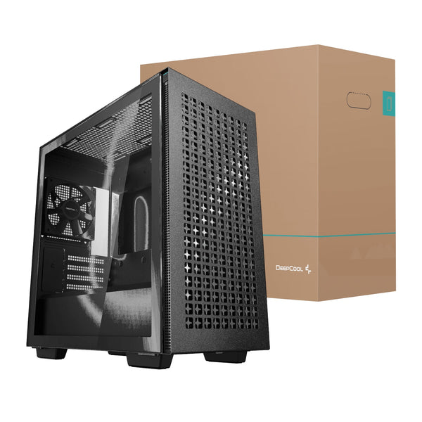 DeepCool CH370 Micro-ATX Gaming Chassis - Black-R-CH370-BKAGM1-E-1