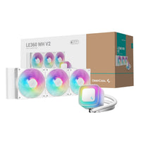 DeepCool LE360 V2 ARGB 360mm AIO Liquid Cooler - White-R-LE360-WHAMMN-G-2