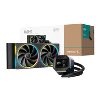 DeepCool LM240 ARGB 240mm AiO CPU Liquid Cooler - Black-R-LM240-BKDMMC-1