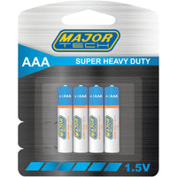 Major Tech AAA Super Heavy Duty Batteries | R03P-BP4G - image 1