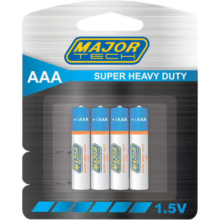 Major Tech AAA Super Heavy Duty Batteries | R03P-BP4G - image 1