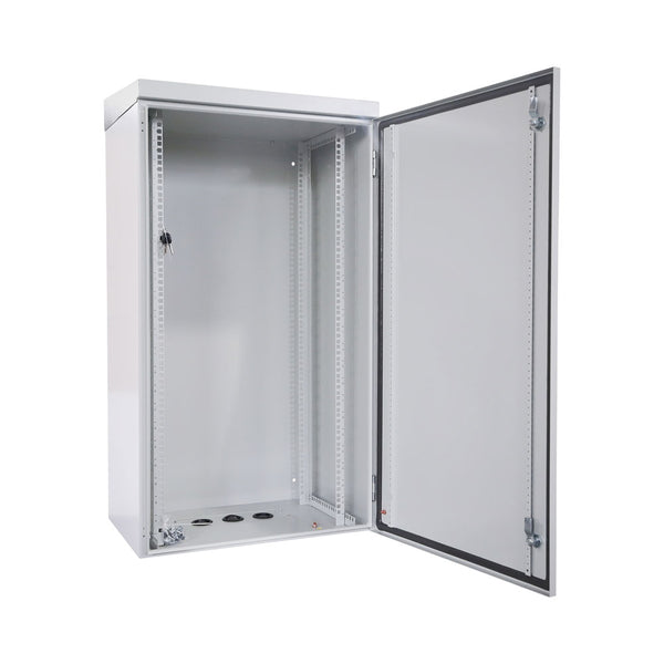 12U 611 x 425 OUTDOOR IP65 NO FANS - GREY - RCK-DA65-6412-IP65