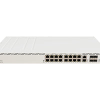 MikroTik Cloud Router Switch 16 Port PoE 600W 4SFP+ | CRS320-8P-8B-4S+RM