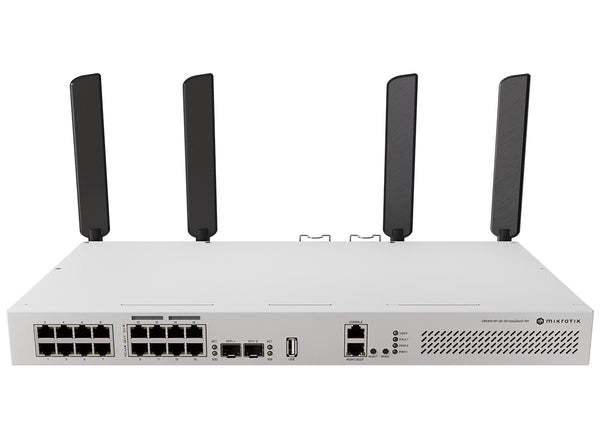 MikroTik Cloud Router Switch 16 Port with 8 PoE 150W 2SFP+ WiFi 6 - RB-CRS418PAX