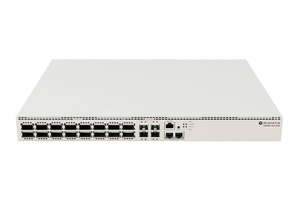 MikroTik Cloud Router Switch 16 Port QSFP28 4xSFP28 2x10Gbps | CRS520-4XS-16XQ-RM