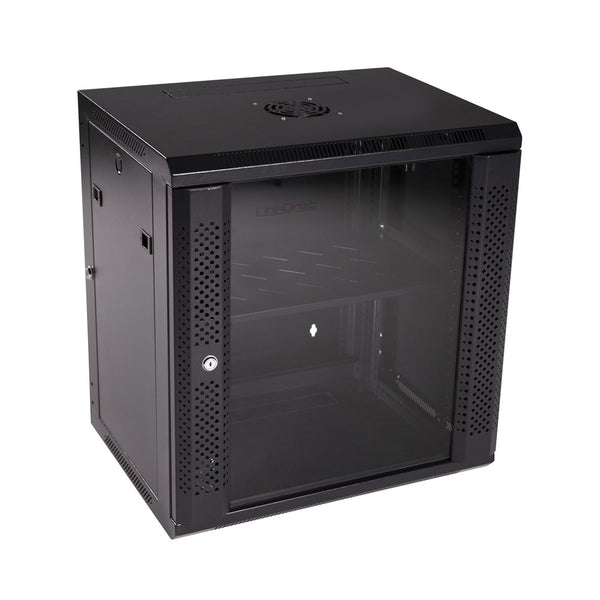 12U SINGLE SEC 600X450MM,1FAN,1SHELF,FLAT PACK - RCK-SH-WS3-12UWB