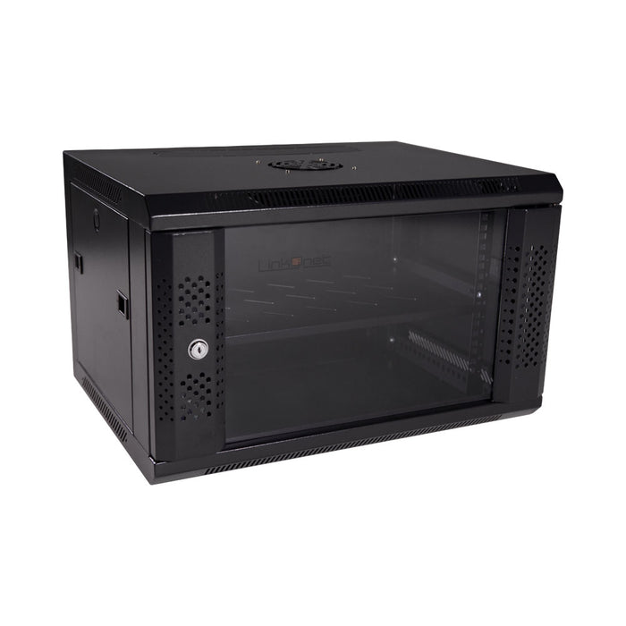 6U SINGLE SEC 600X450MM,1FAN,1 SHELF,FLAT PACK - RCK-SH-WS3-6UWB