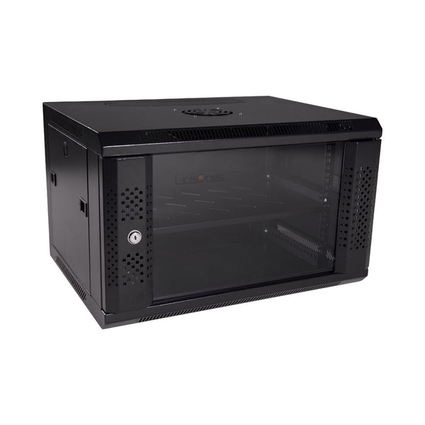 6U SINGLE SEC 600X450MM,1FAN,1 SHELF,FLAT PACK - RCK-SH-WS3-6UWB
