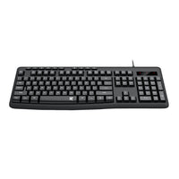 Redragon BK-7366 Full-size Ergonomic Wired Membrane Office Keyboard - Black-RD-BK-7366