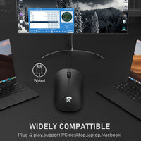Redragon BM-2892 1200 DPI Wired Optical Mouse – Black-RD-BM-2892