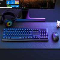 Redragon BS-7367-A Wireless Keyboard and Mouse Combo - Black-RD-BS-7367-A