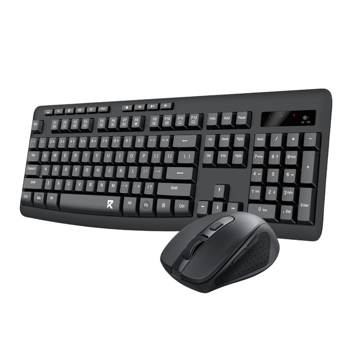 Redragon BS-7367-B Wireless Office Keyboard and Mouse Combo - Black-RD-BS-7367-B