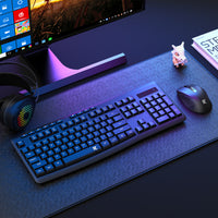 Redragon BS-7367-B Wireless Office Keyboard and Mouse Combo - Black-RD-BS-7367-B
