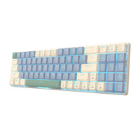 Redragon BS8772 Wireless Keyboard and Mouse Combo - Cream/Blue-RD-BS-8772CB
