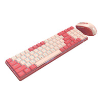 Redragon BS8772 Wireless Keyboard and Mouse Combo - Red/Pink-RD-BS-8772RP