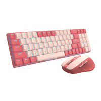 Redragon BS8772 Wireless Keyboard and Mouse Combo - Red/Pink-RD-BS-8772RP