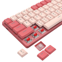 Redragon BS8772 Wireless Keyboard and Mouse Combo - Red/Pink-RD-BS-8772RP