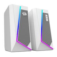 Redragon GS20W ANVIL 3W 2.0 RGB Stereo Desktop PC Speakers - White-RD-GS520W