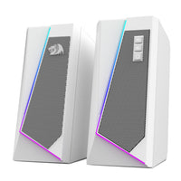 Redragon GS20W ANVIL 3W 2.0 RGB Stereo Desktop PC Speakers - White-RD-GS520W