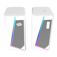 Redragon GS20W ANVIL 3W 2.0 RGB Stereo Desktop PC Speakers - White-RD-GS520W