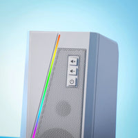 Redragon GS20W ANVIL 3W 2.0 RGB Stereo Desktop PC Speakers - White-RD-GS520W