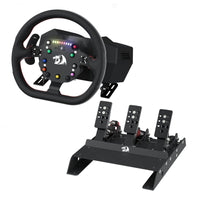 Redragon GT-32 Racing Wheel with Force Feedback and Pedal Set - Immersive Racing Simulator Experience
