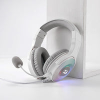 REDRAGON Over-Ear PANDORA USB (Power Only)|Aux (Mic and Headset) RGB Gaming Headset - White-RD-H350W-RGB-1