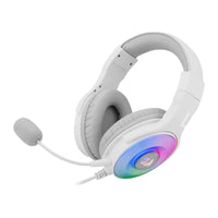REDRAGON Over-Ear PANDORA USB (Power Only)|Aux (Mic and Headset) RGB Gaming Headset - White-RD-H350W-RGB-1
