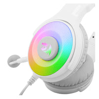 REDRAGON Over-Ear PANDORA USB (Power Only)|Aux (Mic and Headset) RGB Gaming Headset - White-RD-H350W-RGB-1