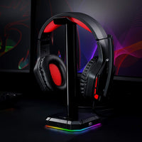Redragon HA300 Scepter Pro RGB Headset Stand with USB Hub (4 x USB 2.0, RGB Lighting)-RD-HA300