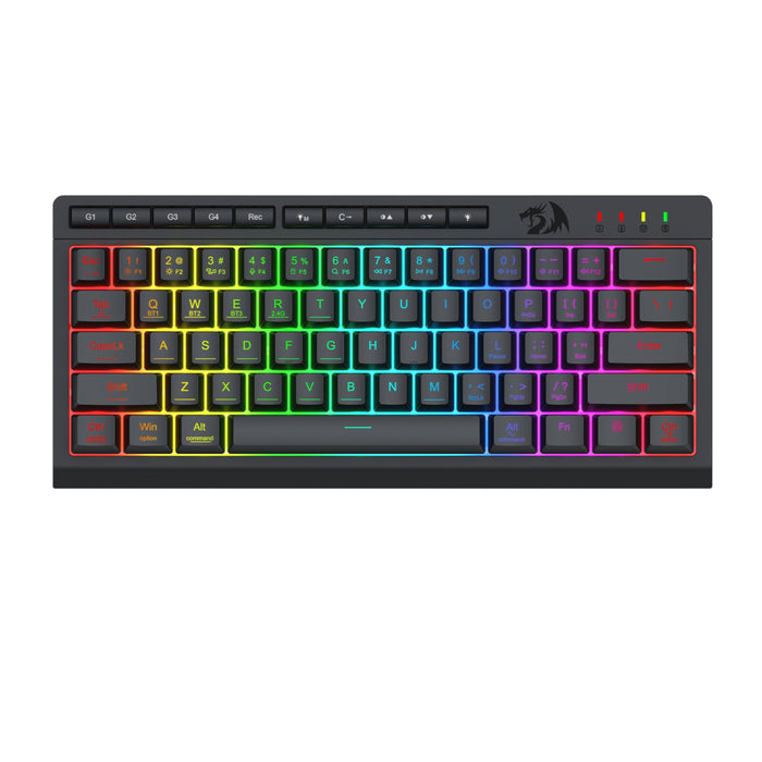 Redragon SHIVA K522 PRO RGB Wireless Gaming Keyboard- Black-RD-K522RGB-PRO