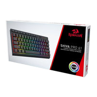 Redragon SHIVA K522 PRO RGB Wireless Gaming Keyboard- Black-RD-K522RGB-PRO