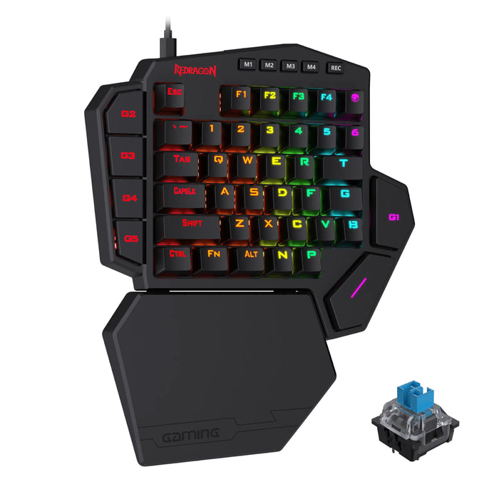 Redragon K585 DITI ELITE PRO RGB 40% Wireless Mechanical Gaming Keyboard - Blue Switches-RD-K585RGB-PRO-B Redragon