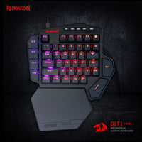 REDRAGON Diti Elite Pro One-Handed RGB Wireless Mechanical Gaming Keyboard - Black-RD-K585RGB-PRO