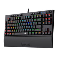 Redragon K588 RGB Pro BROADSWORD TKL Mechanical Wired Gaming Keyboard - Black-RD-K588RGB