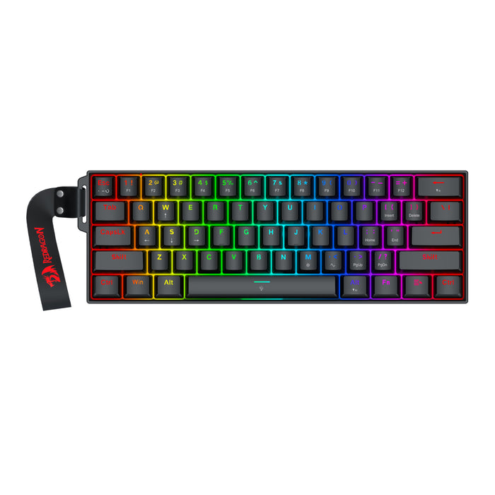 Redragon FIZZ Magnetic Plus 60% RGB Gaming Keyboard - Black-RD-K617RGB-MP