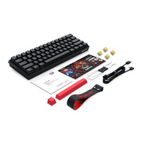 Redragon FIZZ Magnetic Plus 60% RGB Gaming Keyboard - Black-RD-K617RGB-MP