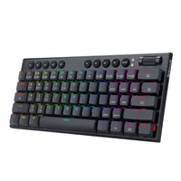 REDRAGON Horus Mini 61Key Red Switch RGB Low Profile Gaming Mechanical Keyboard - Black-RD-K632-RGB