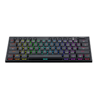 REDRAGON Horus Mini 61Key Red Switch RGB Low Profile Gaming Mechanical Keyboard - Black-RD-K632-RGB
