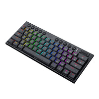REDRAGON Horus Mini 61Key Red Switch RGB Low Profile Gaming Mechanical Keyboard - Black-RD-K632-RGB
