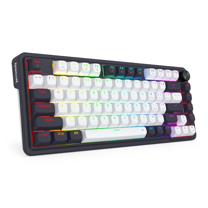 Redragon K673 UCAL 75% Magnetic Ultramag Switch Wired Keyboard - Black-RD-K673WB-RGB-M
