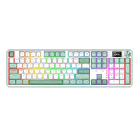 Redragon WYVERN K761 Pro Full-size RGB Wireless Mechanical Gaming Keyboard - White/Green-RD-K761WG-RGB-PRO
