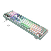 Redragon WYVERN K761 Pro Full-size RGB Wireless Mechanical Gaming Keyboard - White/Green-RD-K761WG-RGB-PRO