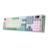 Redragon WYVERN K761 Pro Full-size RGB Wireless Mechanical Gaming Keyboard - White/Green-RD-K761WG-RGB-PRO