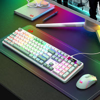 Redragon WYVERN K761 Pro Full-size RGB Wireless Mechanical Gaming Keyboard - White/Green-RD-K761WG-RGB-PRO