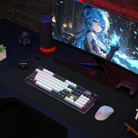 Redragon K762WB-RGB-PRO LCD Full-size Gasket Mechanical Keyboard - Black-RD-K762WB-RGB-PRO