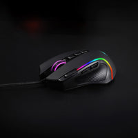 REDRAGON PREDATOR 4000DPI RGB Ergo Gaming Mouse - Black-RD-M612-RGB